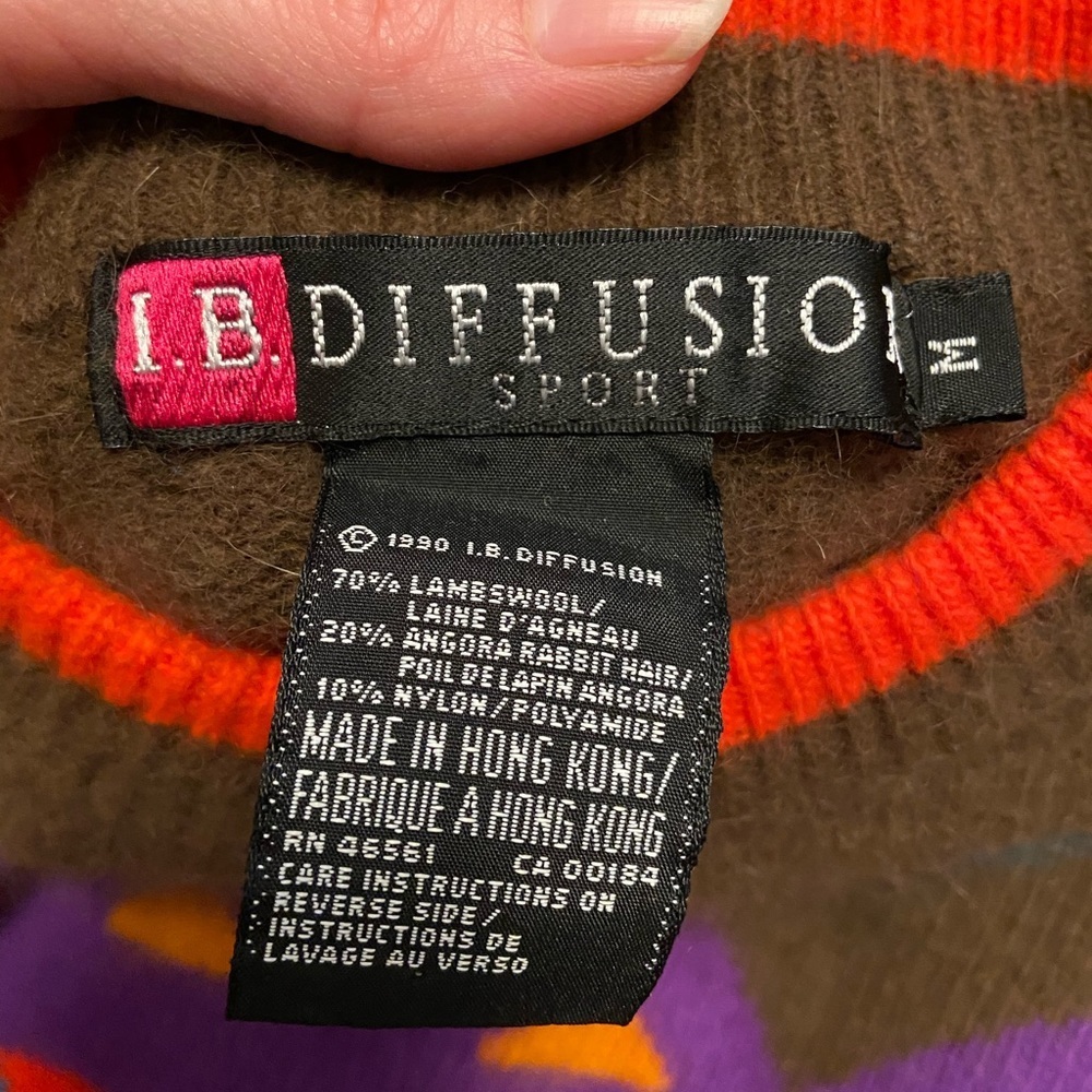 Lambswool/ Angora Rabbit Hair Pull Over Sweater M - Picture 5 of 6